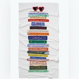 Rifle Paper Co Book Club Beach Towel. New in packaging!